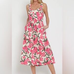 Floral Pink Maxi Dress